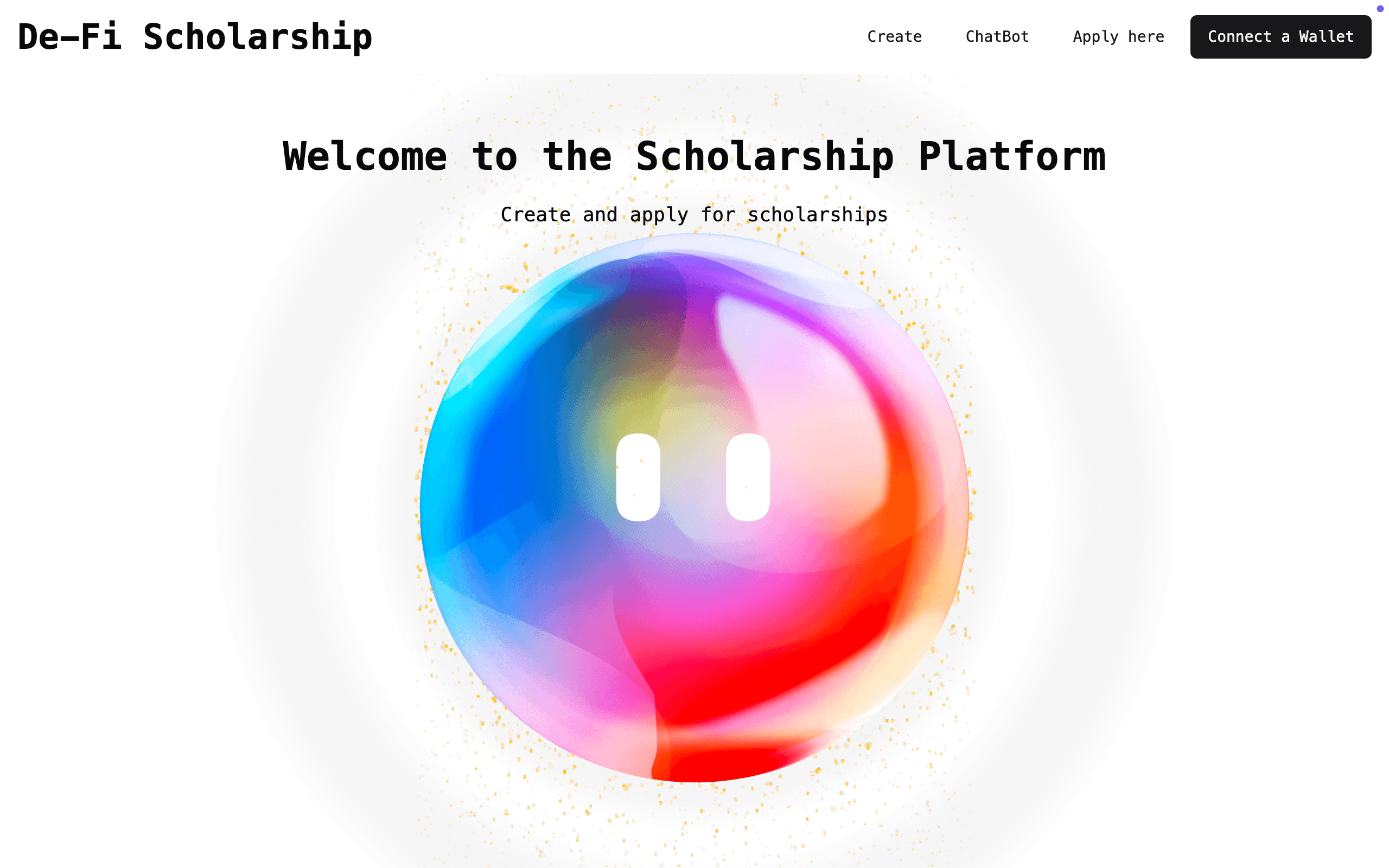 De-Fi Scholarship screenshot