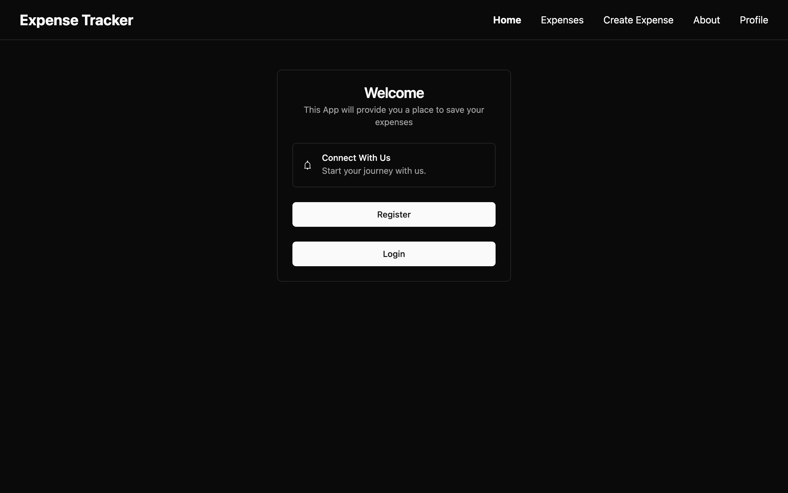 Expense Tracker screenshot